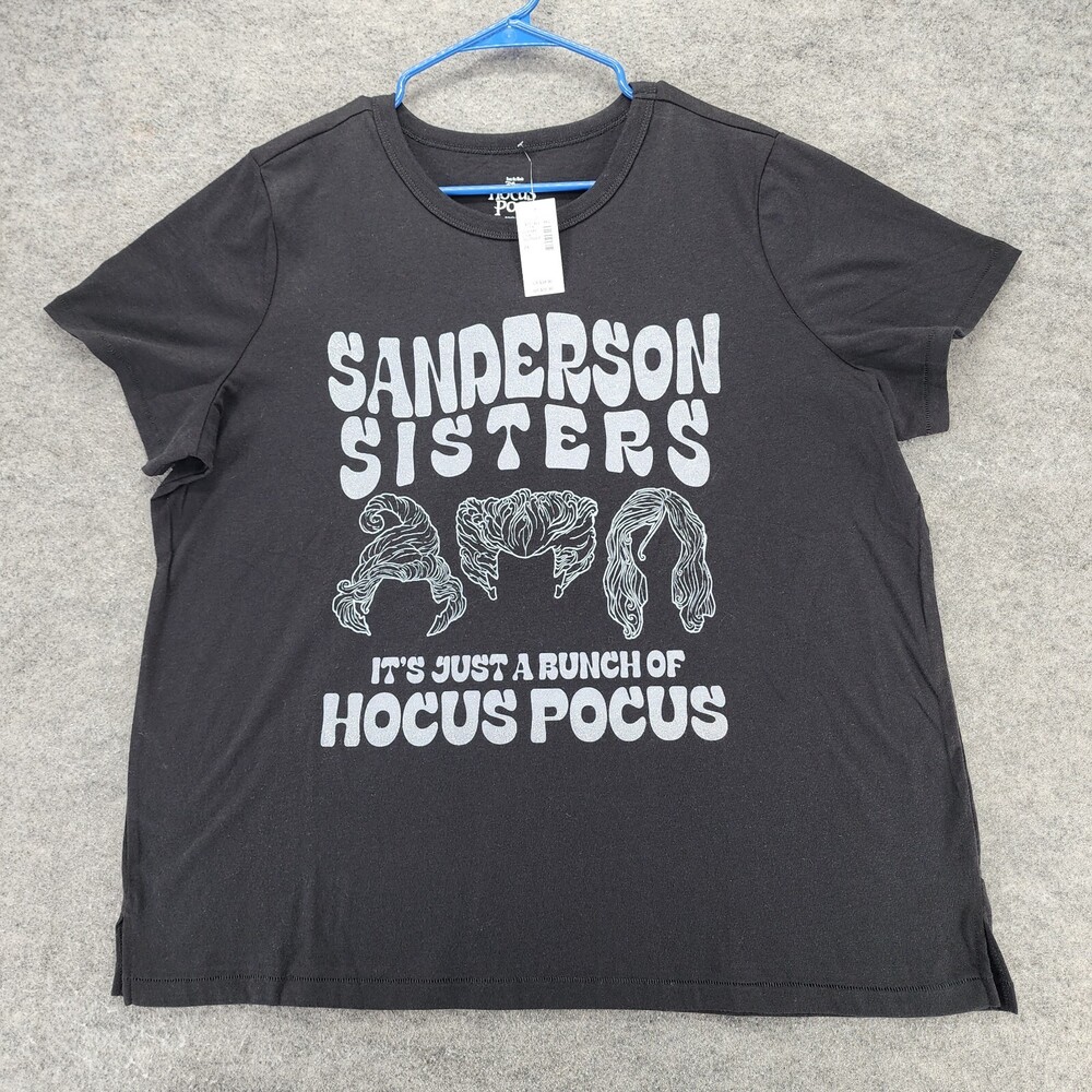 Hocus Pocus Shirt Womens 0X Maurices Short Sleeve Black